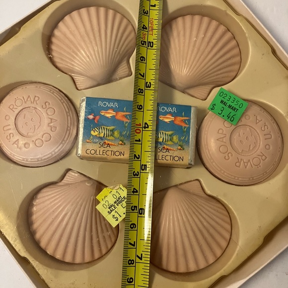 Vintage Rovar Luxury Bath Soap and Cubes French Milled Gift Set Sea Shell - Picture 6 of 6